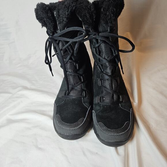 Columbia Boots Womens 8 Ice Maiden II Quilted Waterproof Winter Snow Boot Black - Picture 5 of 7